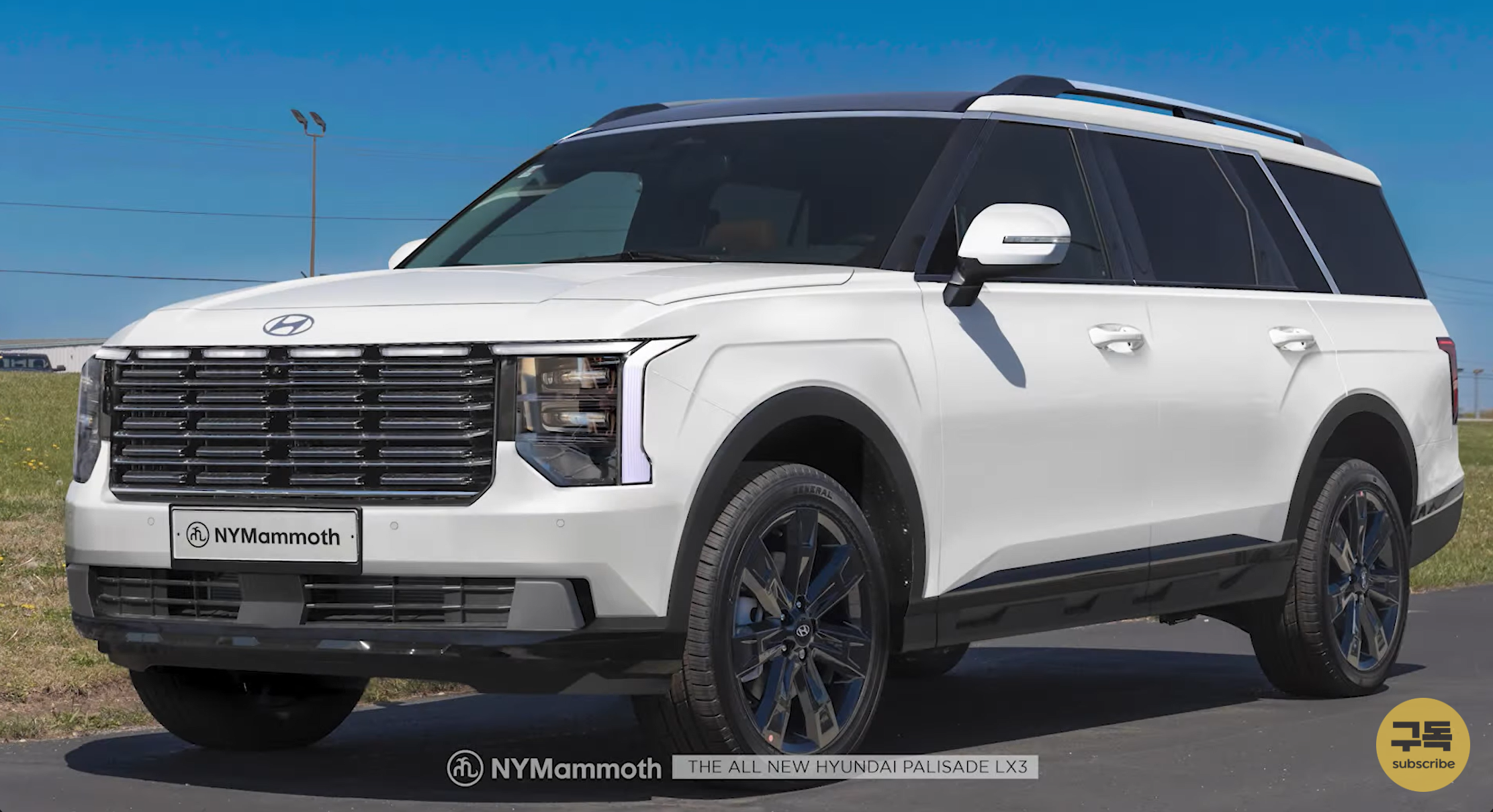 현대자동차가 내년 선보일 대형 SUV &#39;팰리세이드 풀체인지(LX3)&#39;의 신규 예상도가 등장했다.