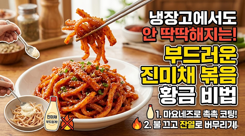 진미채 볶음 부드럽게 하는 방법