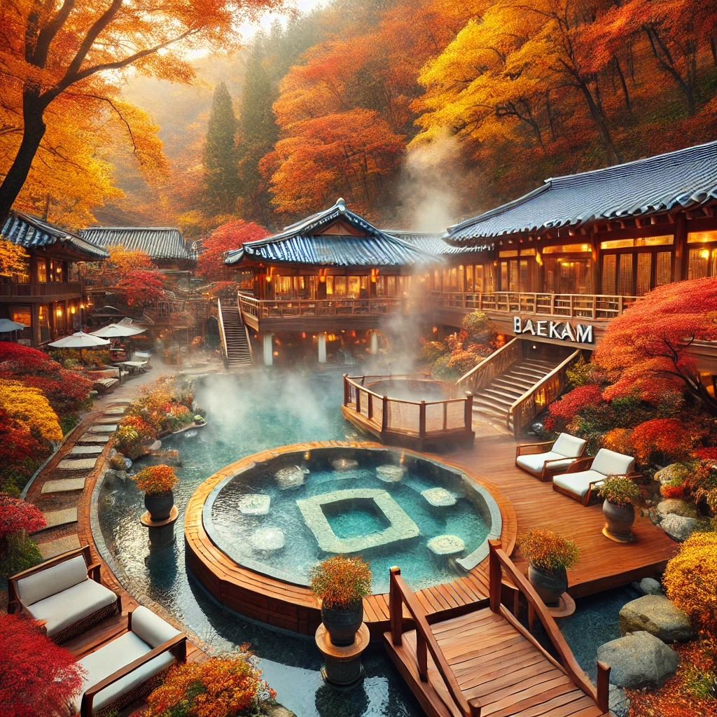 백암온천&amp;#44; 불영사계곡과 불영사 AI 이미지 