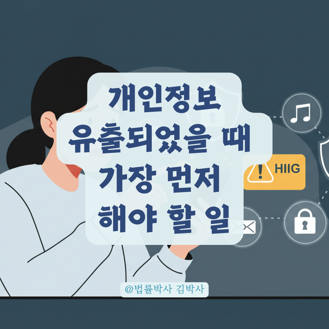 개인정보 유출 뒤 금융사기 막으려면? 출금 정지부터 인증서 파기까지 절차 안내. 🔐