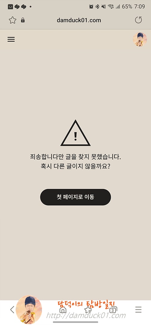 티스토리 에러