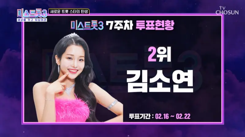 미스트롯3-7주차-온라인투표-2위-김소연