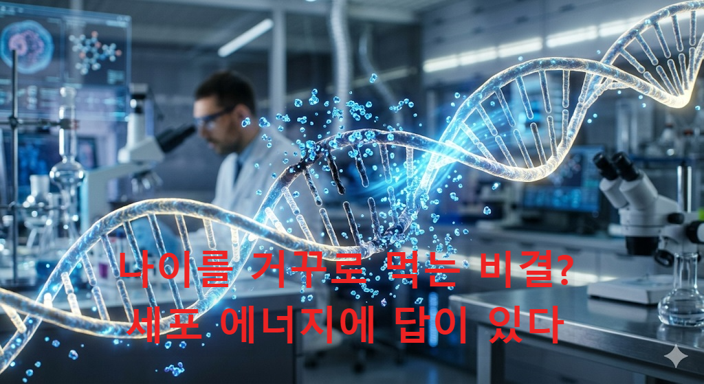 세포 노화 방지와 DNA 복구를 돕는 NMN과 레스베라트롤의 작용 원리 이미지