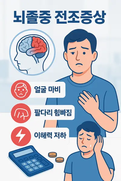뇌졸중 전조증상 7가지: 뇌경색 초기증상 알아보기, 뇌졸중 증상