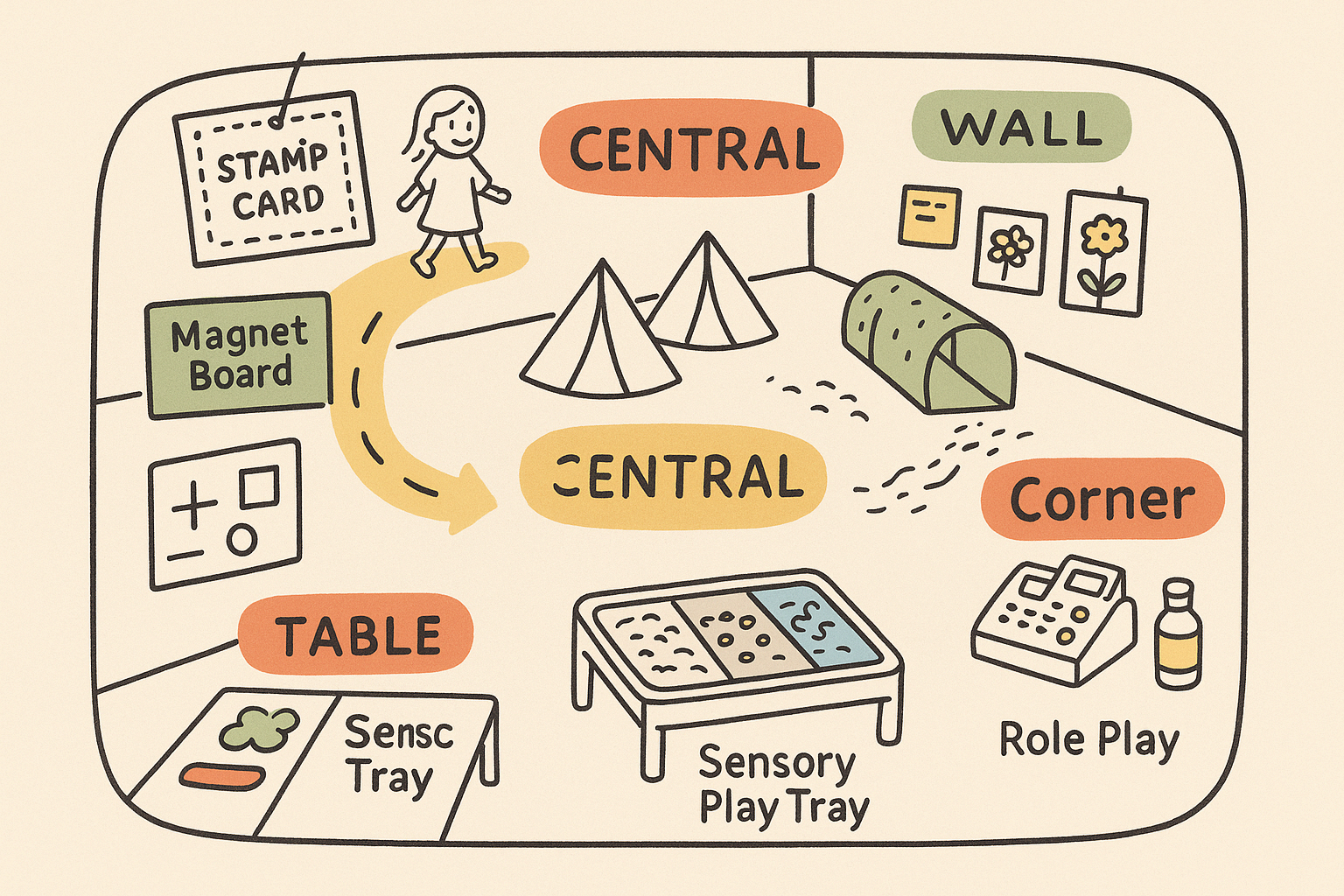 유치원 내부 공간에서 즐기는 미니 팝업 놀이터 기획하기