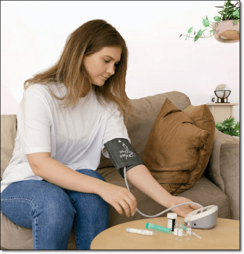 혈압이 높은 여성