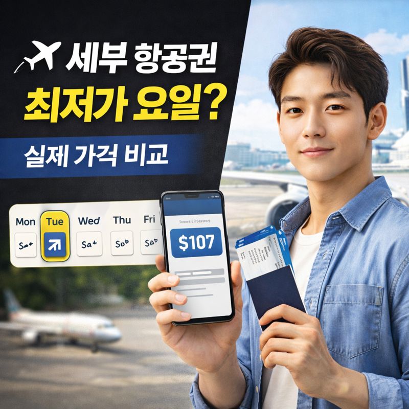 ✈️ 세부 항공권 가장 싼 요일? 실제 가격 비교
