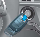 스마트키로 직접 눌러 시동