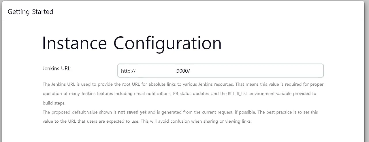 Jenkins 설치, 초기 접속 URL 설정