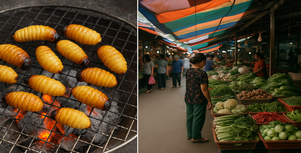 사고웜 이란? – 야자나무 속의 고단백 유충