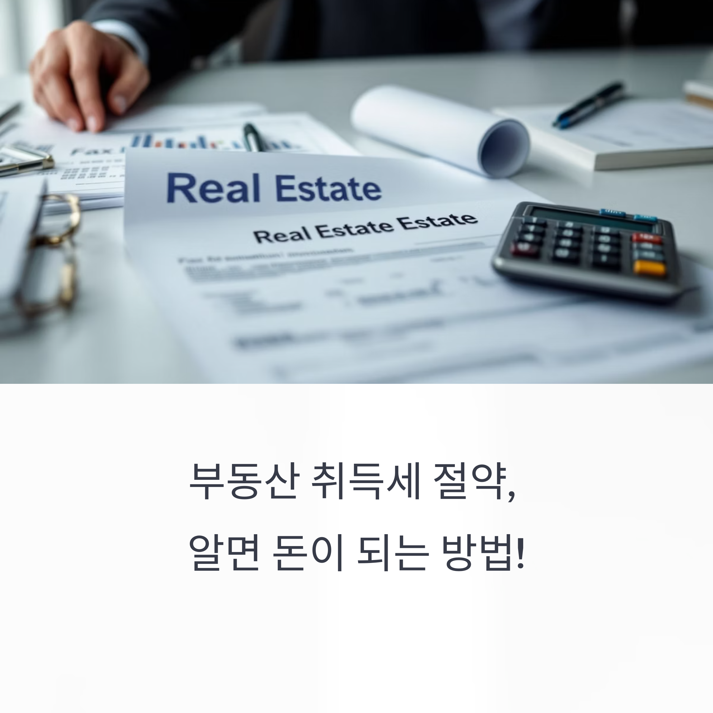 부동산 취득세 계산 방법
