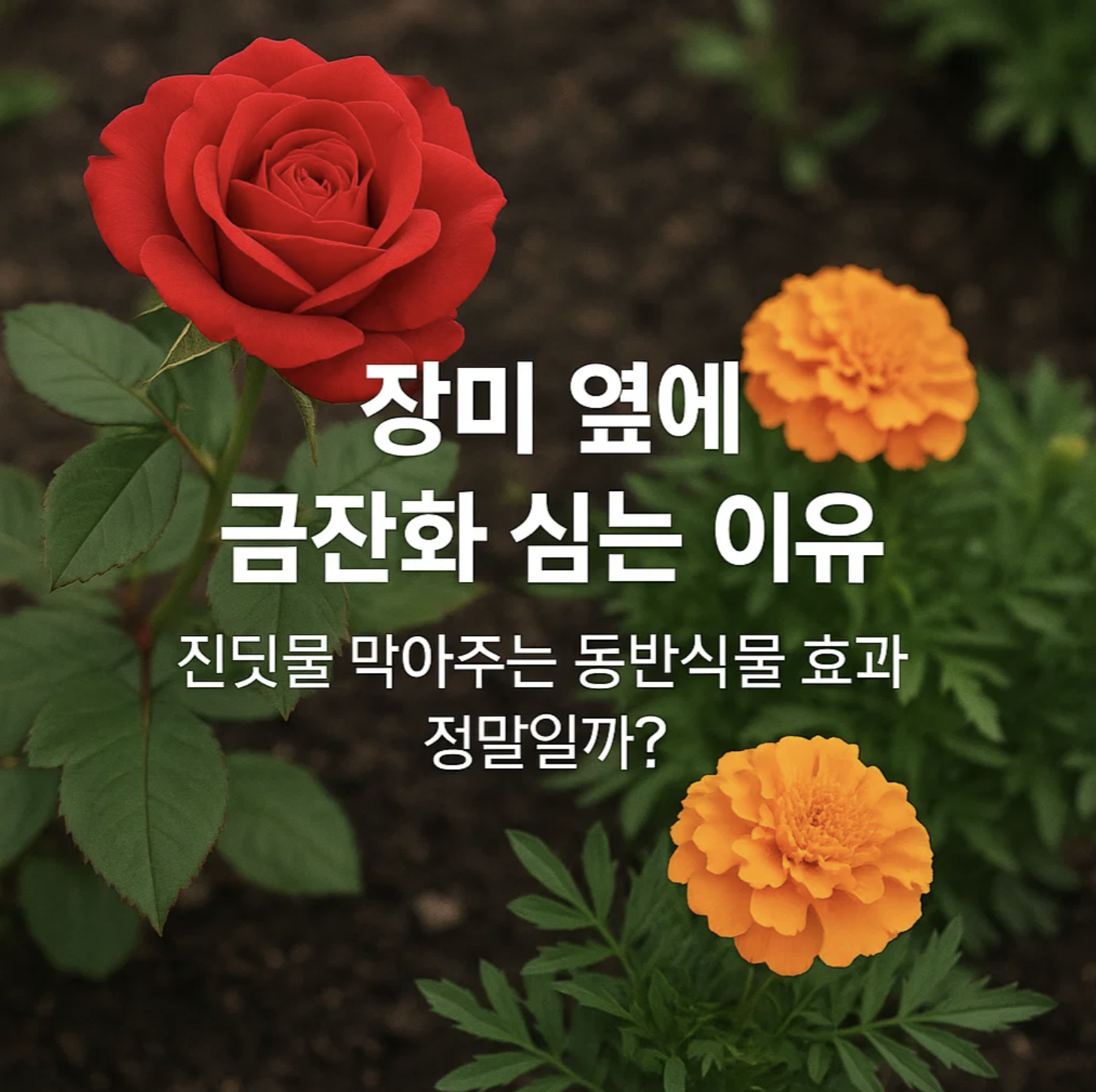 장미 옆에 금잔화 심는 이유, 진딧물 막아주는 동반식물 효과 정말일까?