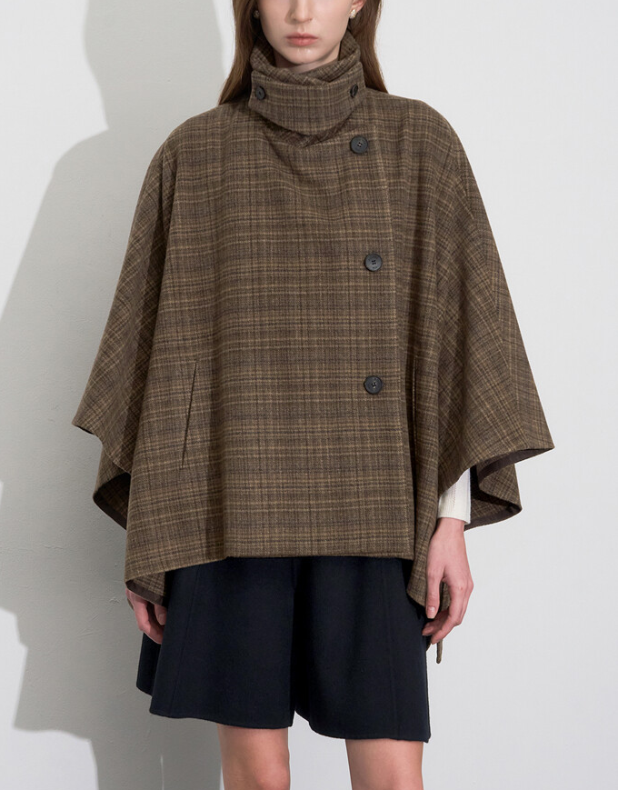 {코트} 사랑을 처방해 드립니다 14회 :: 유호정(한성미) / 오브제 OBZEE 체크 케이프 코트