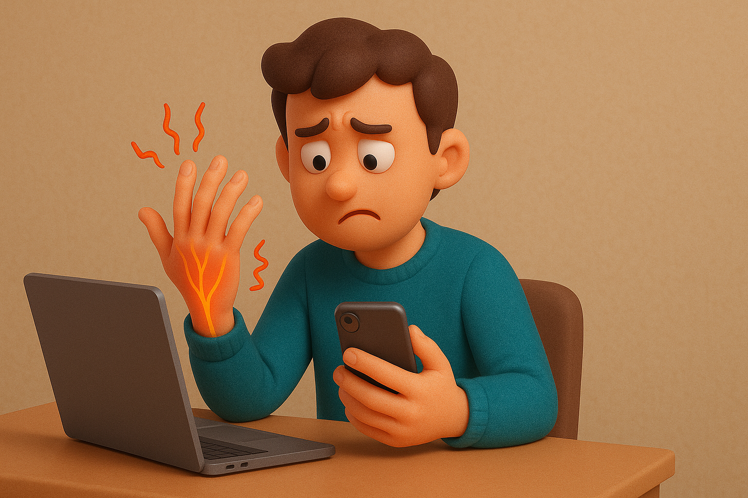 손가락 끝이 저린 이유