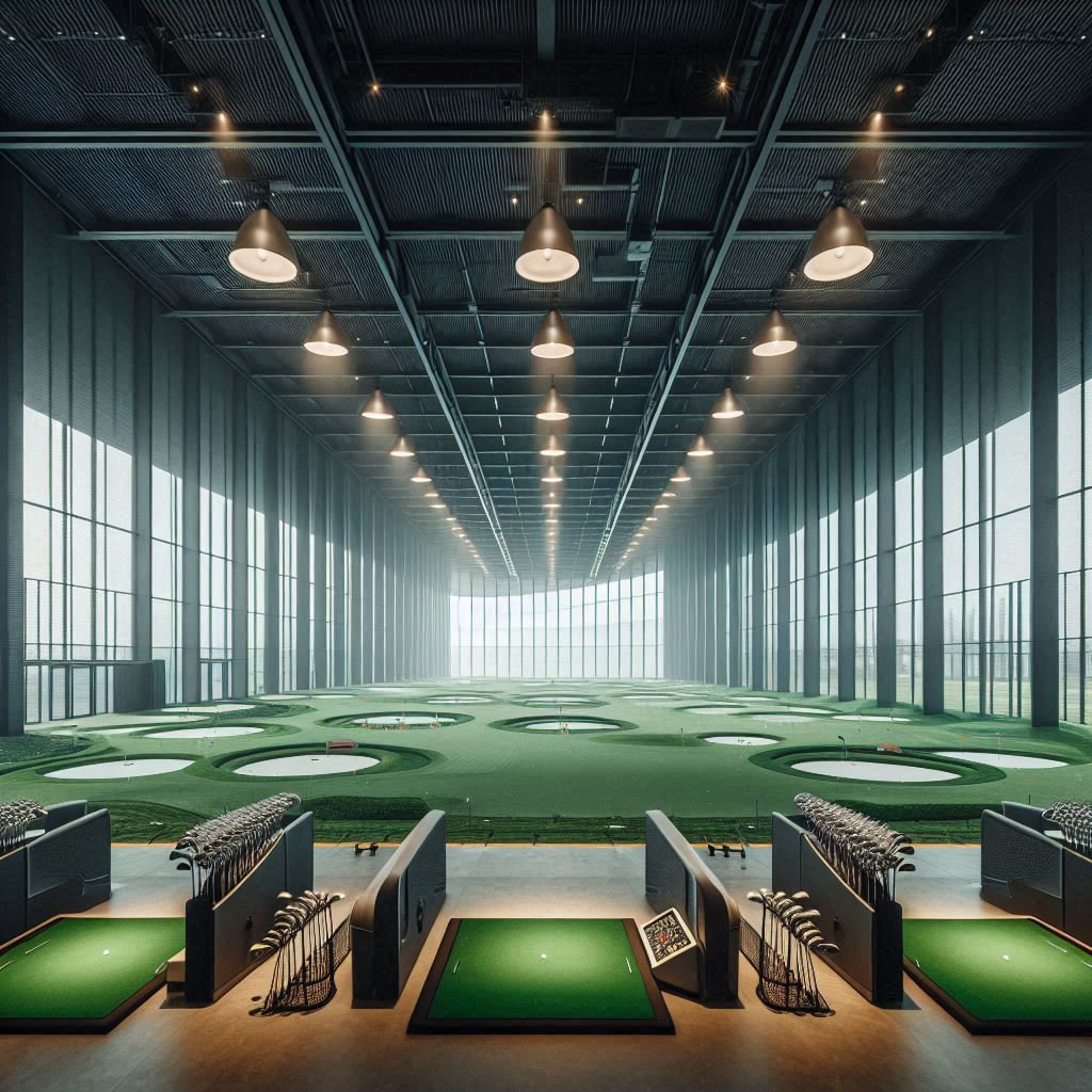 실내골프연습장 배경