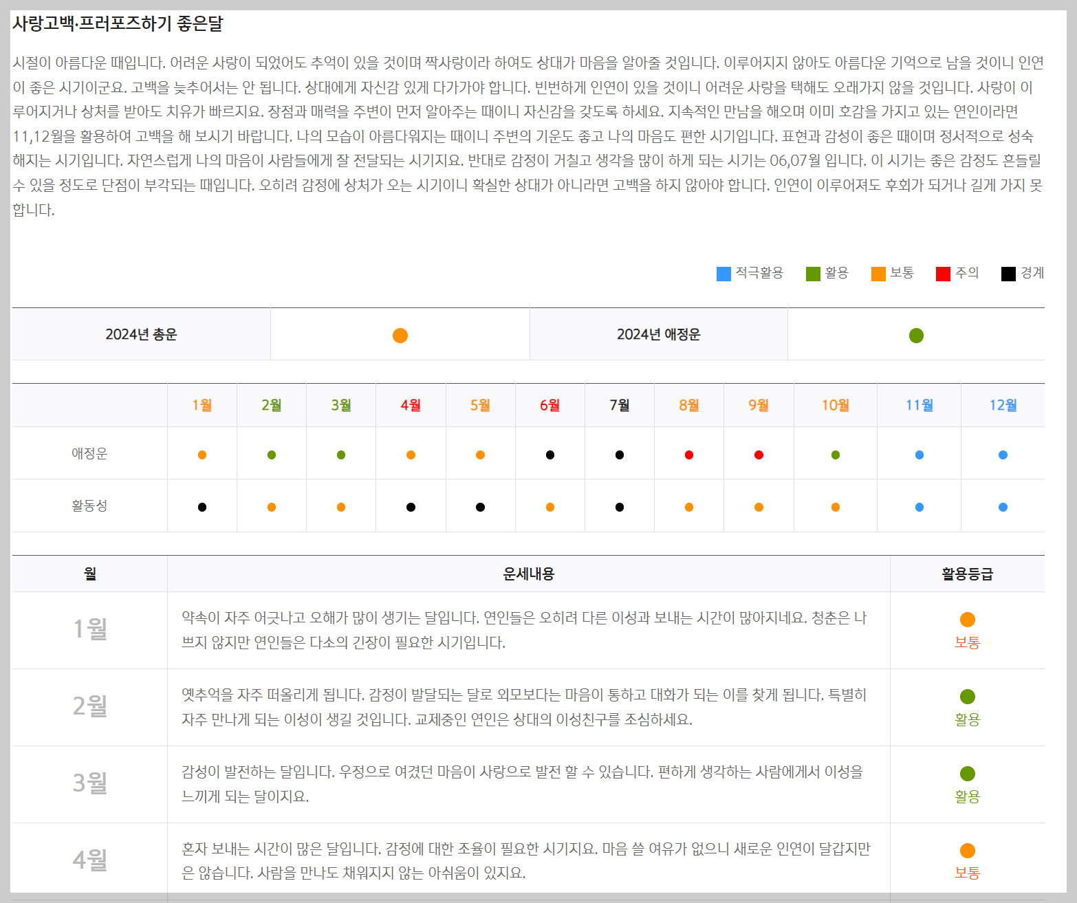 신한생명 무료운세 디테일 사진