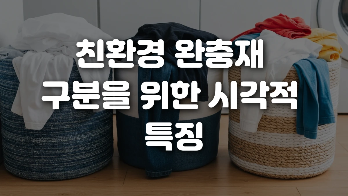 친환경 완충재 구분을 위한 시각적 특징