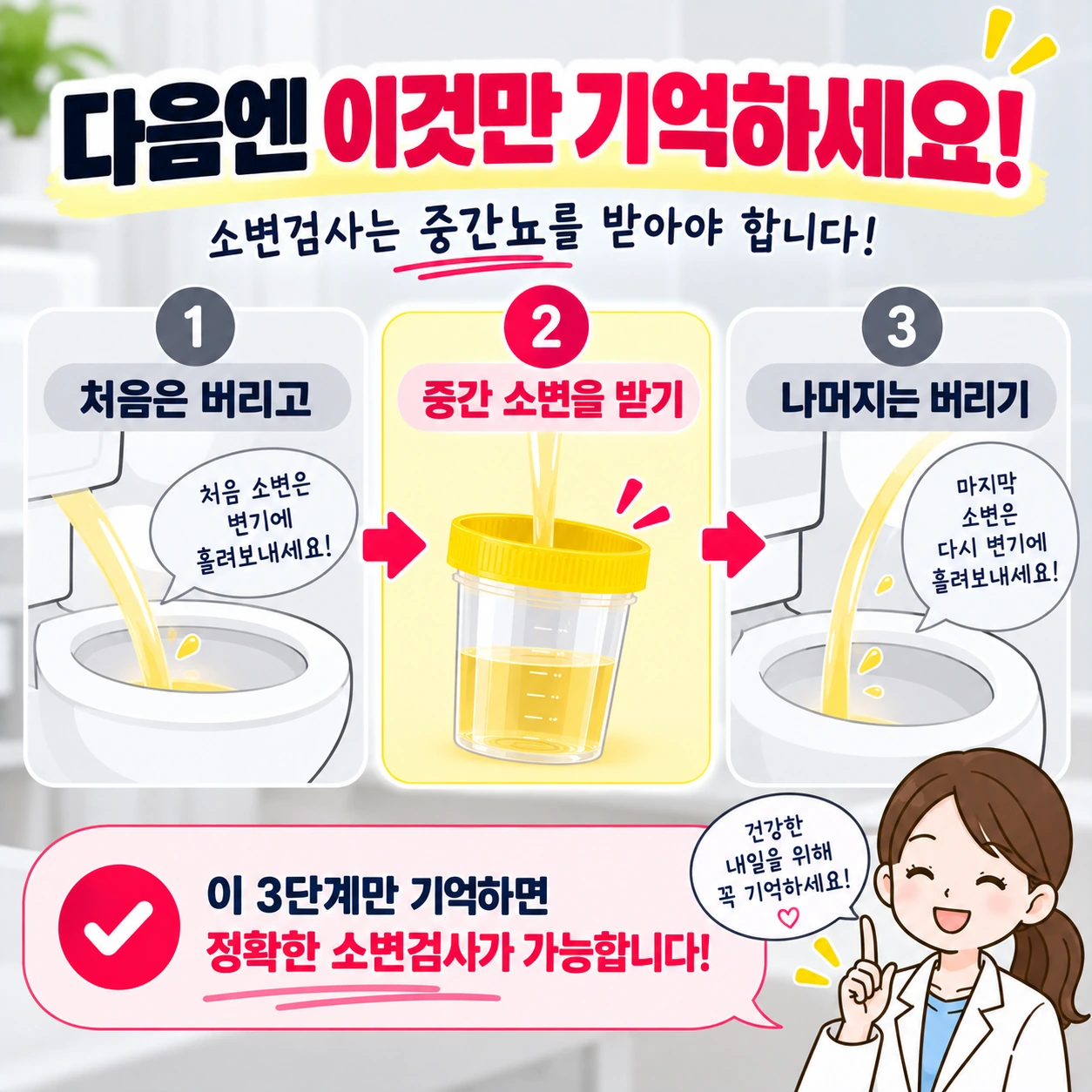 소변검사_중간뇨_3단계