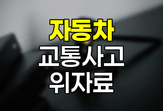자동차 교통사고 위자료 산정 기준과 한도