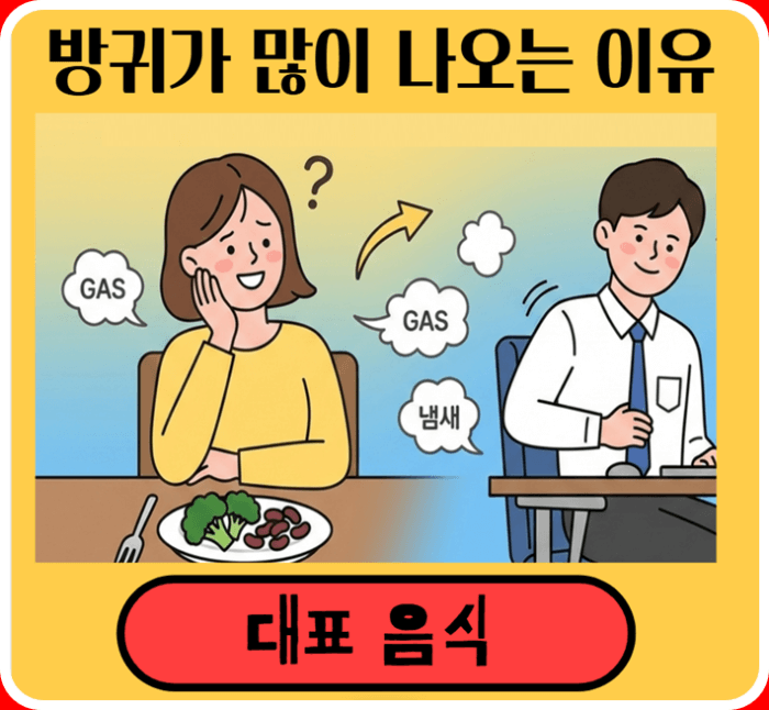 방귀가 많이 나오는 이유