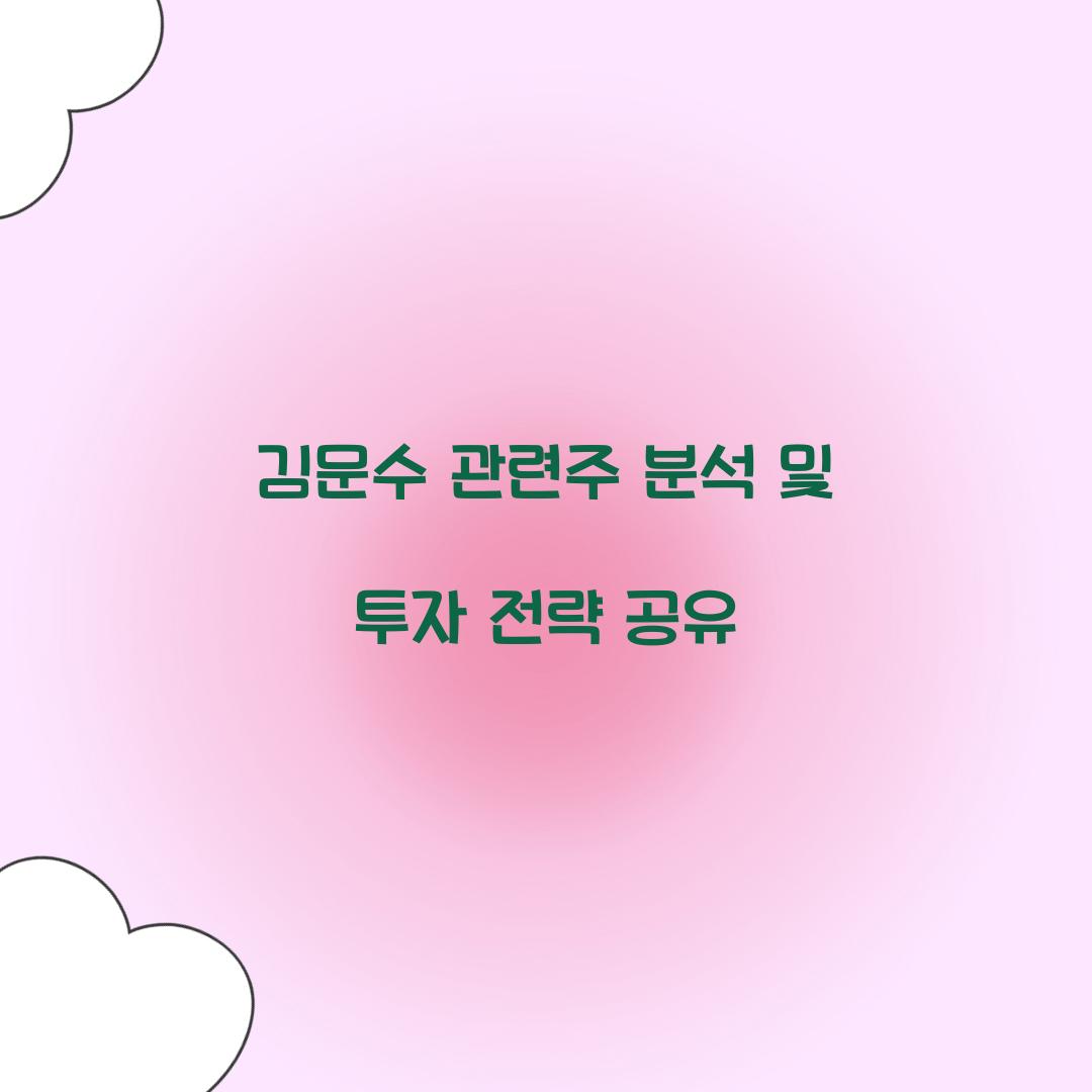 김문수 관련주
