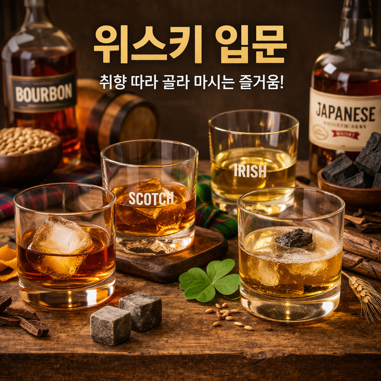 위스키 입문, 취향 따라 골라 마시는 즐거움!