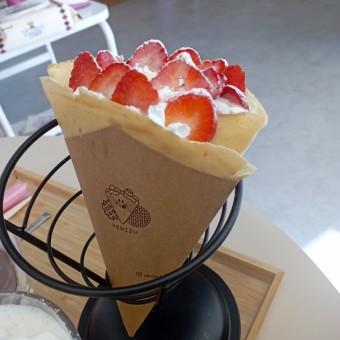 딸기크레페 딸기케이크