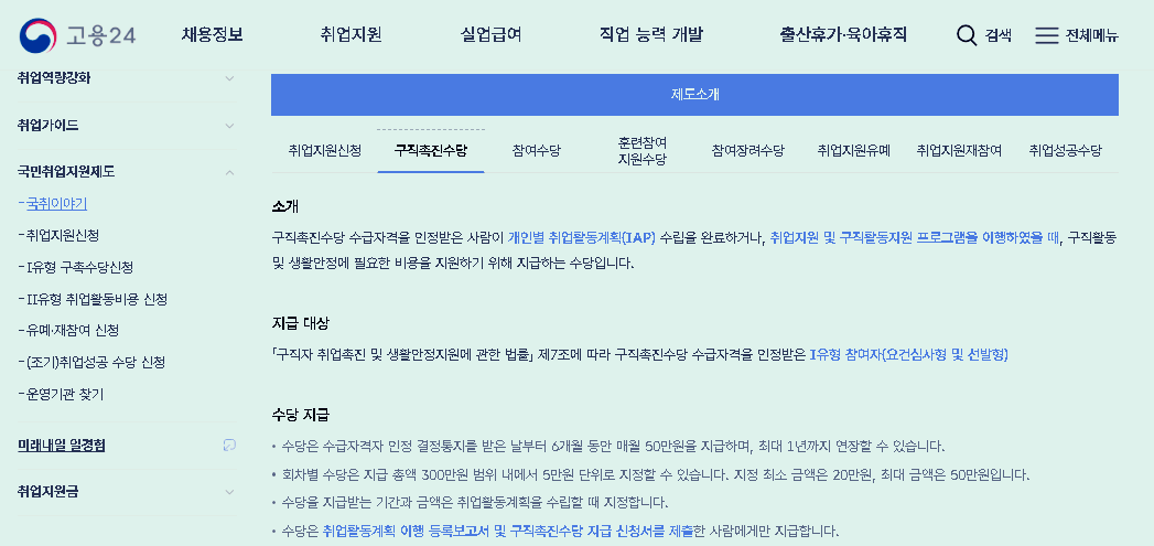 구직촉진수당