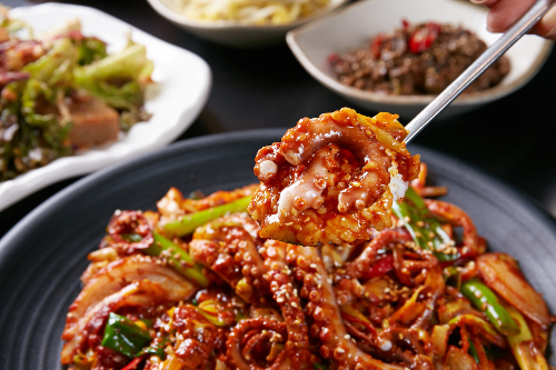 칼국수 떡갈나무집 후기 대전 낙지볶음 연포탕 떡갈나무 대전