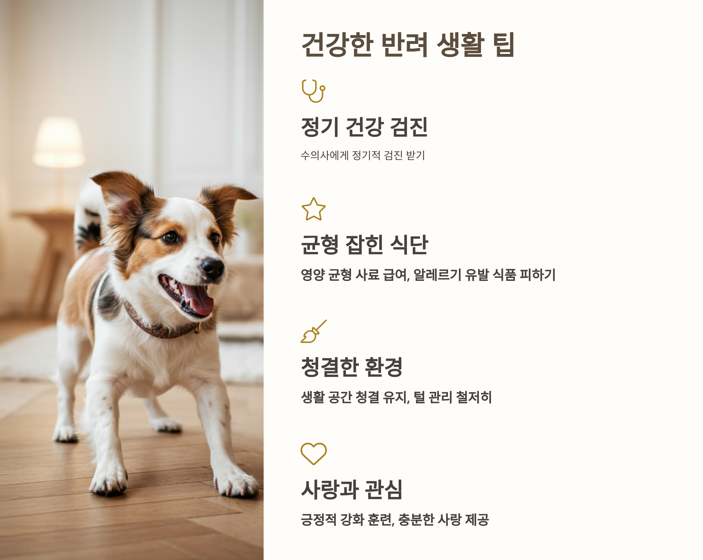 건강한 반려 생활을 위한 팁