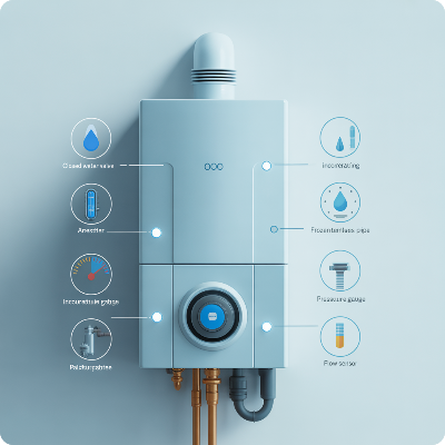 보일러 온수가 나오지 않을때 원인과 간단한 자가 조치방법 이미지