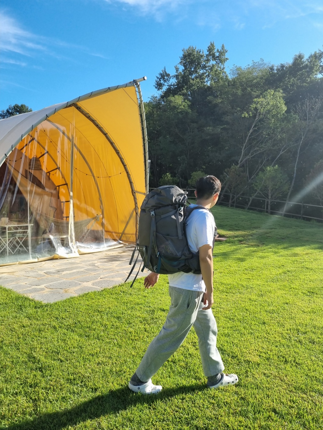 오스프리 렌 남자 착용샷