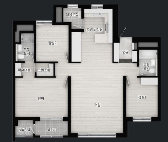 이문 아이파크자이 분양가 평면도
