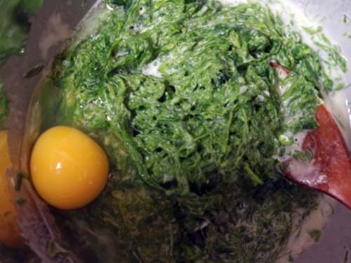 2월 제철 반찬 : 파래 전 맛있게 만드는 법 3. 반죽과 섞은 파래에 계란 1개 넣기