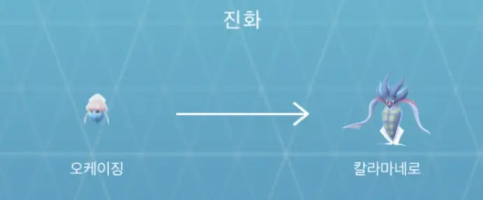 오케이징 칼라마네로 진화