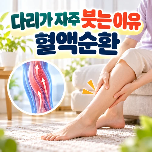 다리가 자주 붓는 이유 혈액순환