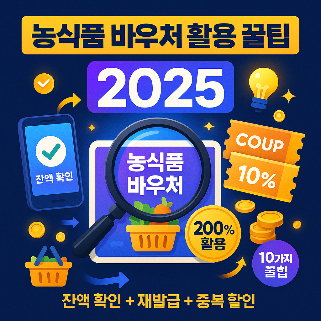 농식품 바우처 활용 꿀팁 완전정복