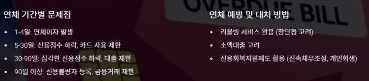 연체기간별-문제점