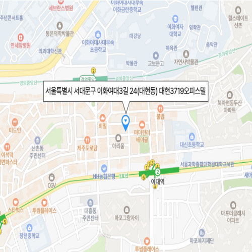 서울특별시 서대문구 이화여대3길 24(대현동) 대현3719오피스텔