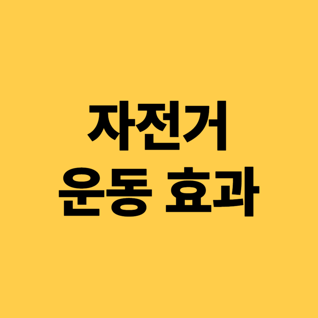 자전거 운동효과(심혈관 건강, 체중 감량, 관절보호 : 건강한 삶을 위한 최고의 선택)