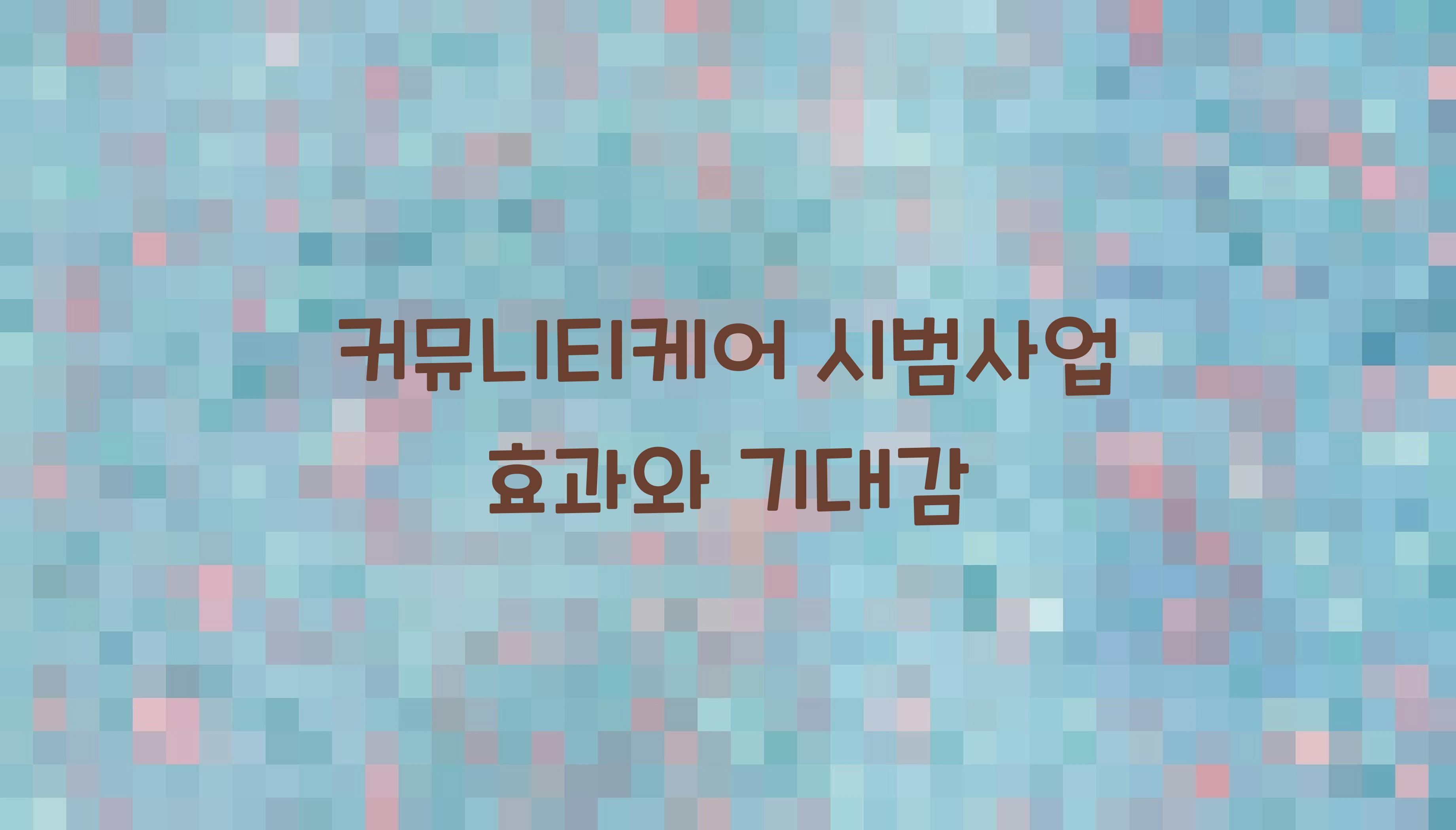 커뮤니티케어 시범사업