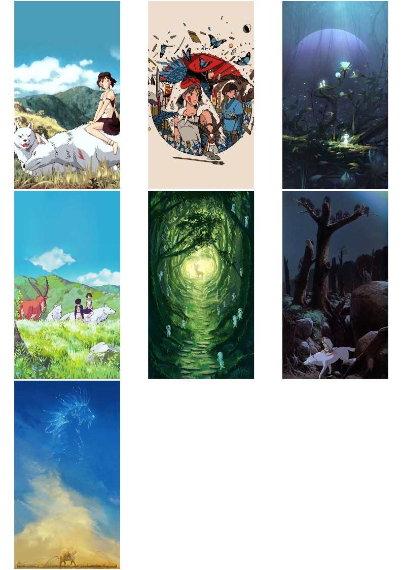 모노노케히메 배경화면 지브리 아이패드 아이폰