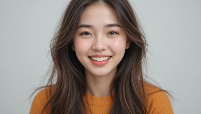 가글 추천 제품을 사용한 뒤 자신감 있게 웃는 여성의 모습