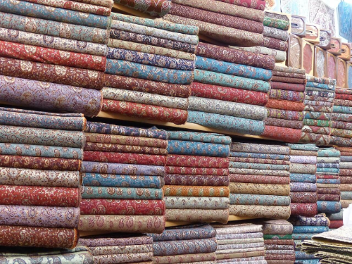 브로케이드 직물 예시 사진