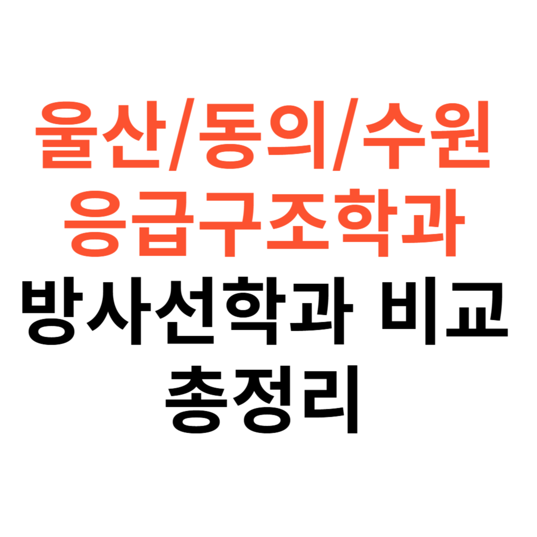 울산대, 동의대, 수원대 수시등급
