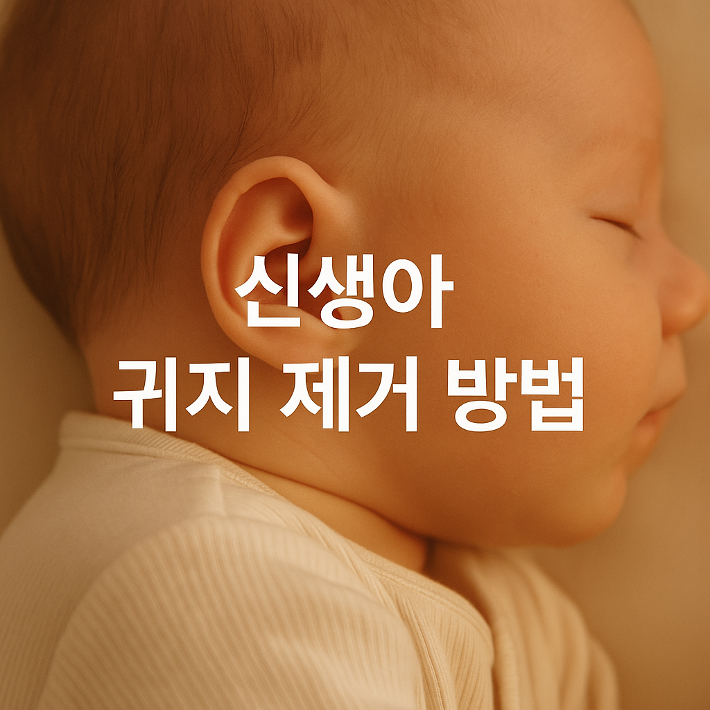 신생아 귀지, 절대 파지 마세요! 👶 올바른 관리법