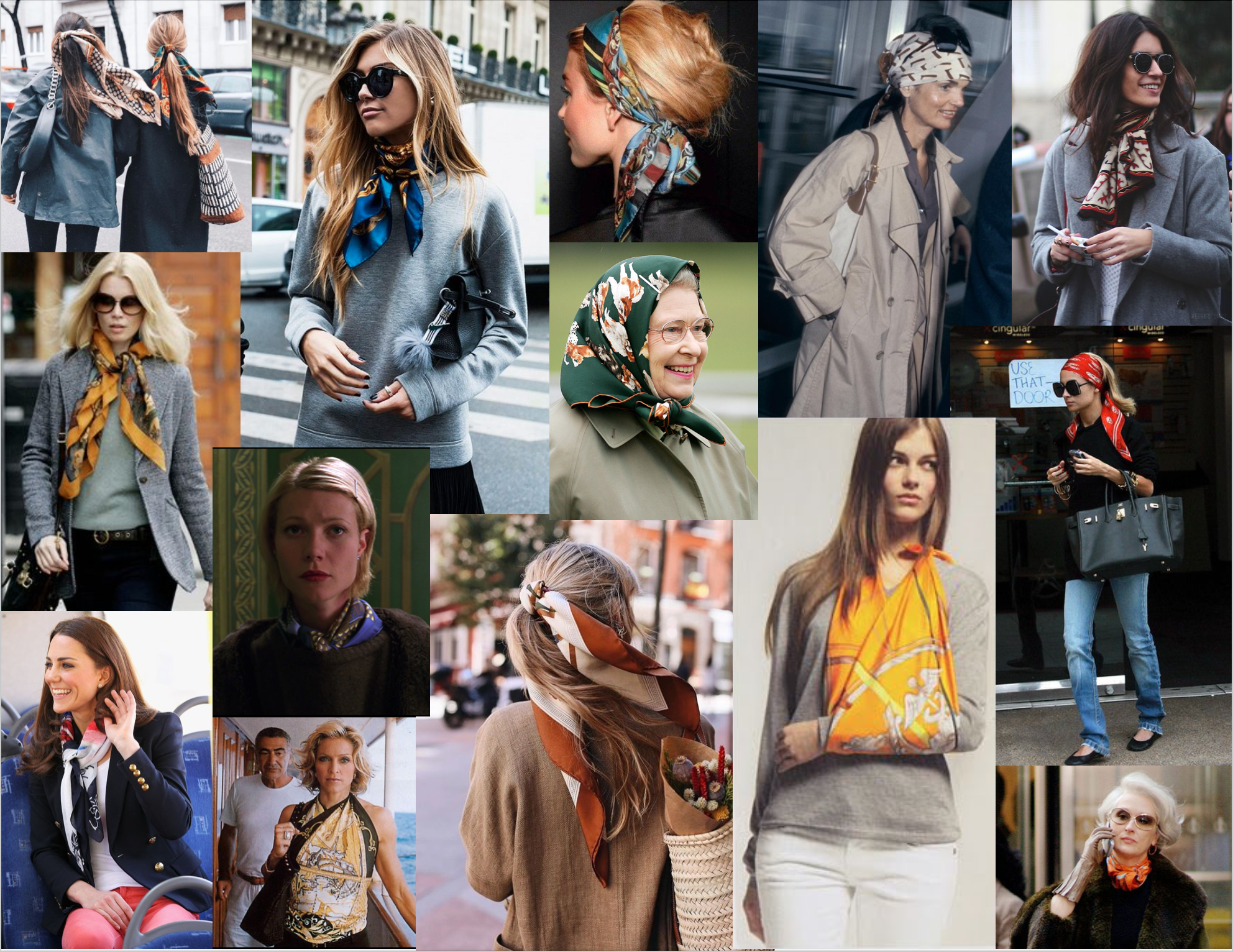 스카프 활용하는 다양한 방법