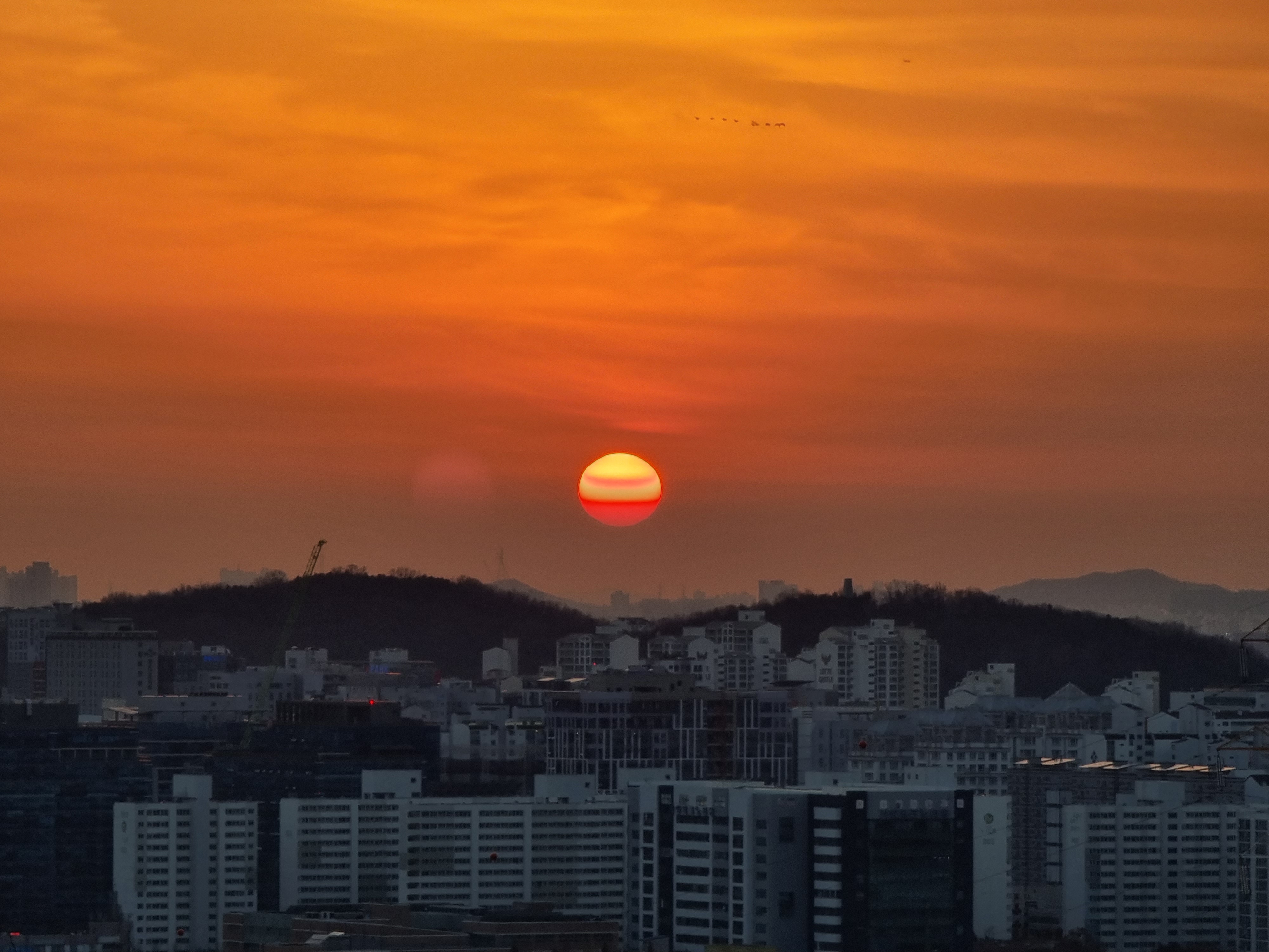 서울 상암 하늘공원 노을