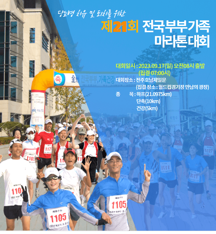 전국부부가족마라톤대회-포스터