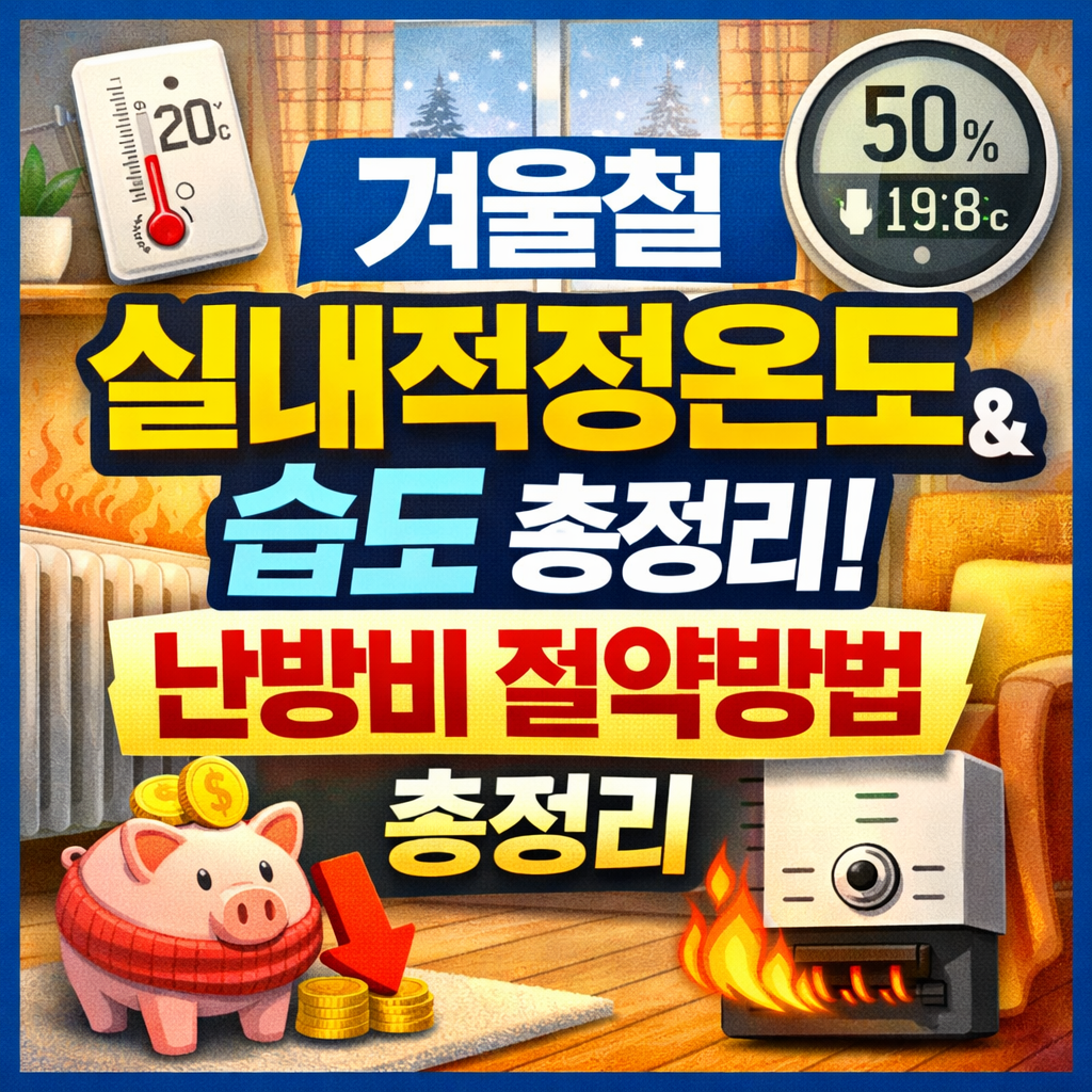 겨울철 실내적정온도와 습도 및 난방비 절약방법 총정리